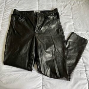 Abercrombie Vegan Leather Skinny Pant